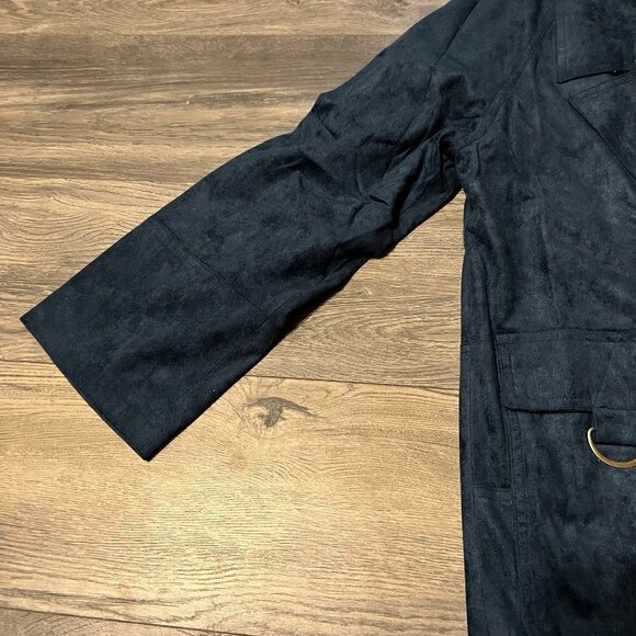 NWT Ivy Jane Faux Suede Jacket with Open Front. Size Med. - Picture 6 of 10